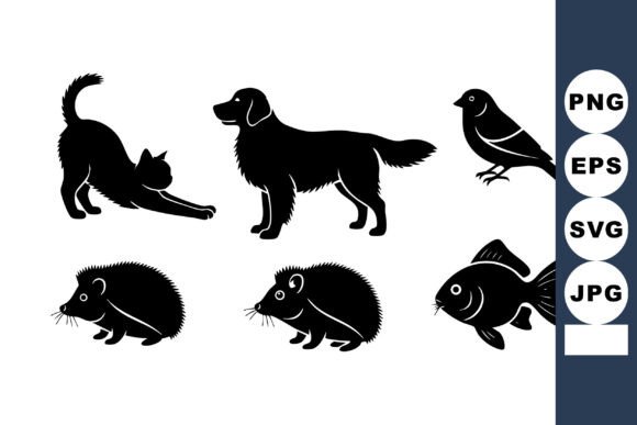 Animal Silhouettes Vector Shapes Review