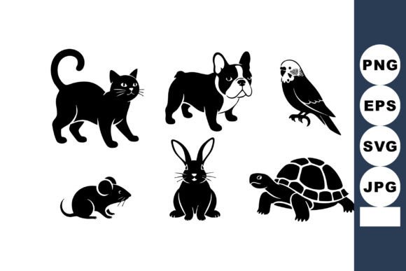 Black Silhouette Animal Vector Set Review
