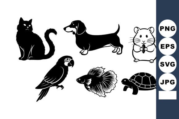 Black Silhouette Pet Animal Vectors Review