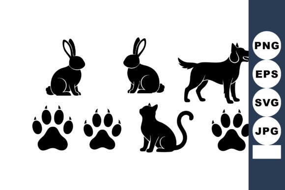 Black Silhouette Pet Icons Review