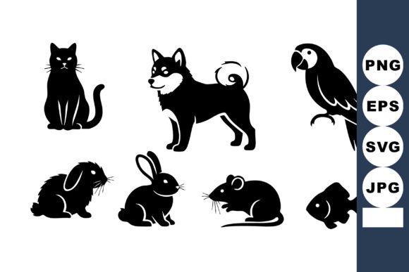 Common Pets Silhouettes Vector Review