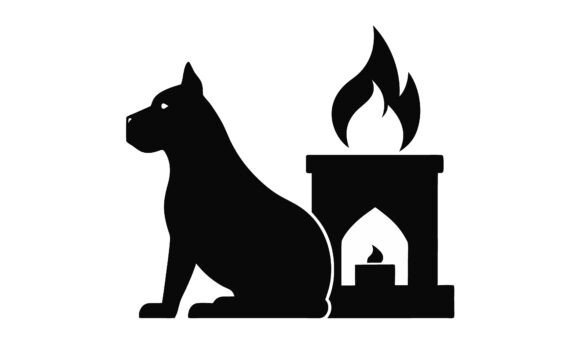 Dog and Fireplace Silhouette Embroidery Review
