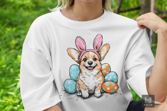Easter Pembroke Welsh Corgi Dog Clipart Review