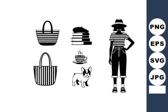 Fashionable Woman with Striped Accessori Review