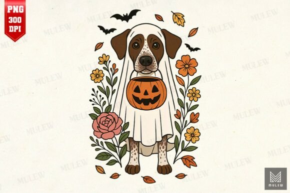 Halloween German Shorthaired Pointer PNG Review