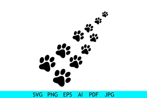 Paw Trail Silhouette Pet Path Embroidery Design Review