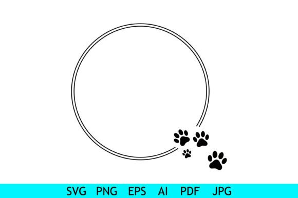 Pet Paw Circle Frame Design Review