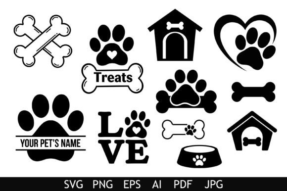 Pet Paw Love Clipart Set Review