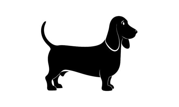 Silhouette of Basset Hound Dog Embroidery Design Review