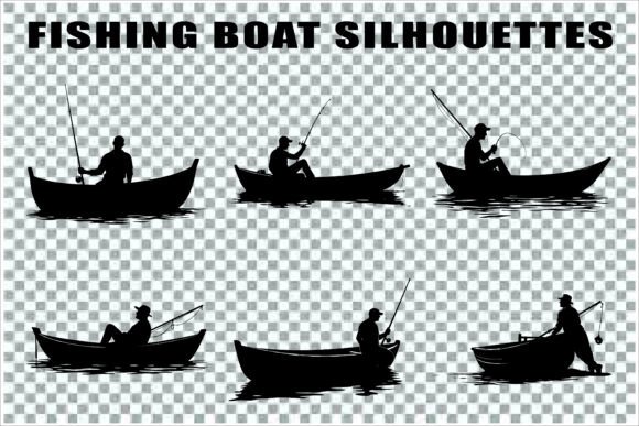 Silhouettes of Men and Dogs Fishing Embroidery Review