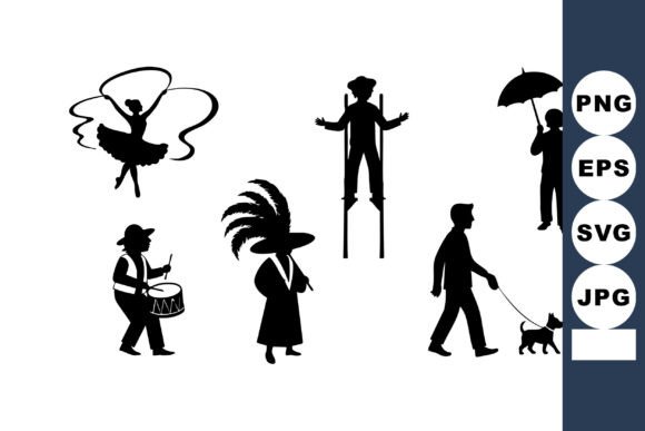 Silhouettes People Dancing Playing Drums Review