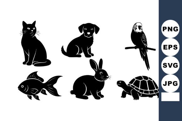Simple Animal Silhouette Icons Review for Embroidery Projects