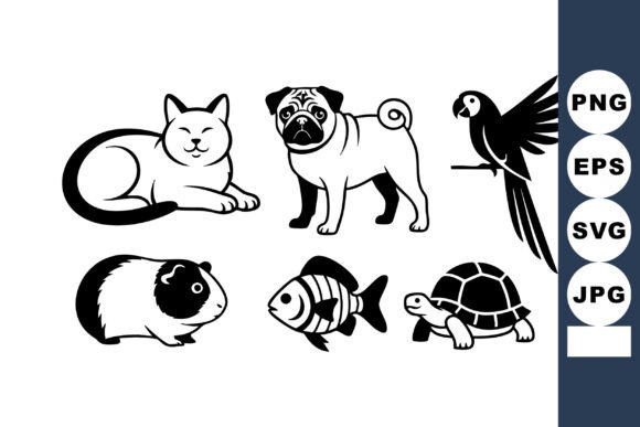 Simple Vector Set Pet Animals Review