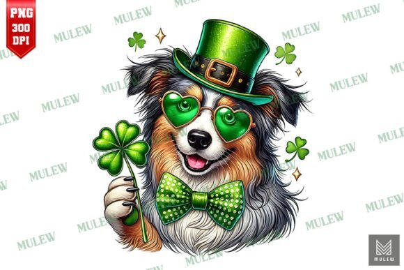 St Patrick's Day Australian Shepherd PNG Review